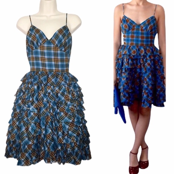 Betsey Johnson Dresses & Skirts - 🚫SOLD🚫Betsey Johnson Vintage Plaid Layered Dress